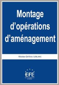 Montage d'opérations d'aménagement