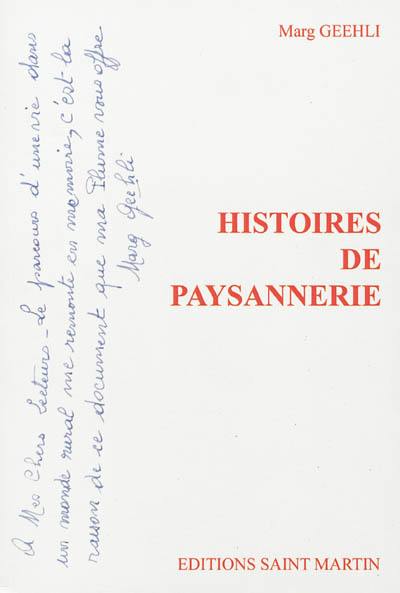 Histoires de paysannerie