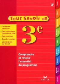 Tout savoir en 3e