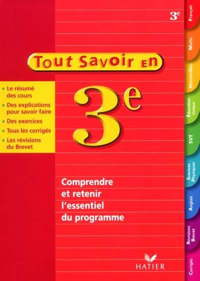 Tout savoir en 3e