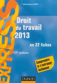 Droit du travail 2013 : en 22 fiches : comprendre et s'entraîner facilement