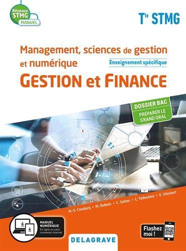 Management, sciences de gestion et numérique terminale STMG : gestion et finance, enseignement spécifique