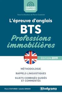 L'épreuve d'anglais : BTS professions immobilières