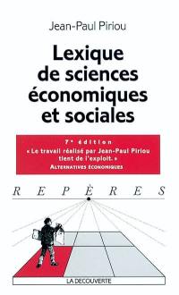 Lexique de sciences économiques et sociales