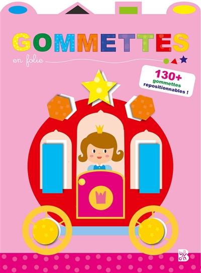 Gommettes en folie : carrosse : 130 + gommettes repositionnables !