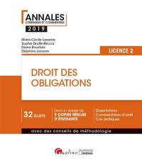 Droit des obligations : licence 2 : 2019