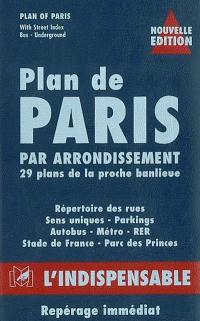 Plan de Paris par arrondissement, 29 plans de la proche banlieue, R16