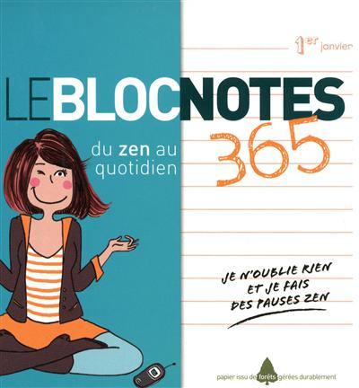 Bloc note du zen au quotidien