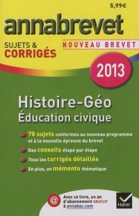 Histoire géo, éducation civique : nouveau brevet 2013