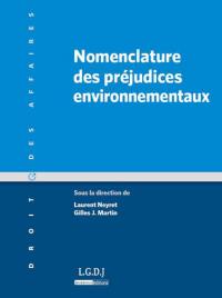 Nomenclature des préjudices environnementaux