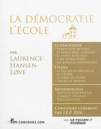 La démocratie, l'école : concours commun des IEP 2016