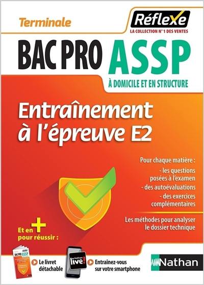 Entraînement à l'épreuve E2 : bac pro ASSP à domicile et en structure : terminale