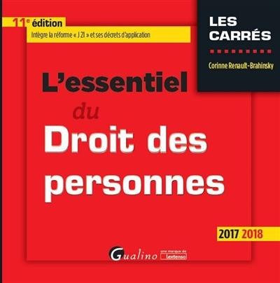 L'essentiel du droit des personnes : 2017-2018