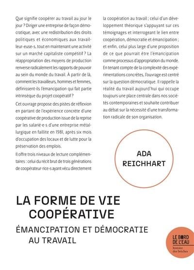 La forme de vie coopérative : émancipation et démocratie au travail