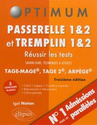 Passerelle 1 & 2 et Tremplin 1 & 2 : réussir les tests Tage Mage, Tage 2, Arpège : savoir-faire, techniques & astuces