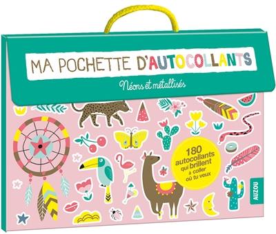 Ma pochette d'autocollants : néons et métallisés