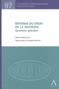 Réforme du droit de la jeunesse : questions spéciales