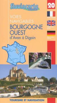 Les voies navigables de la Bourgogne ouest : d'Avon à Digoin par les canaux du Loing, de Briare, latéral à la Loire, l'Yonne et le canal du Nivernais