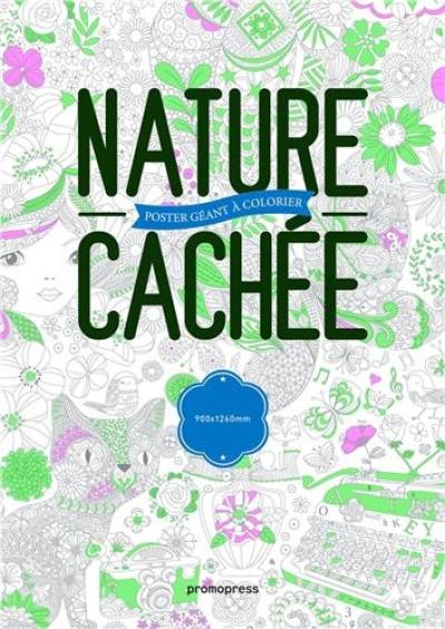 Nature cachée : poster géant à colorier