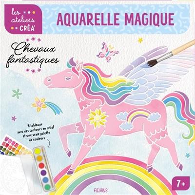 Chevaux fantastiques : aquarelle magique