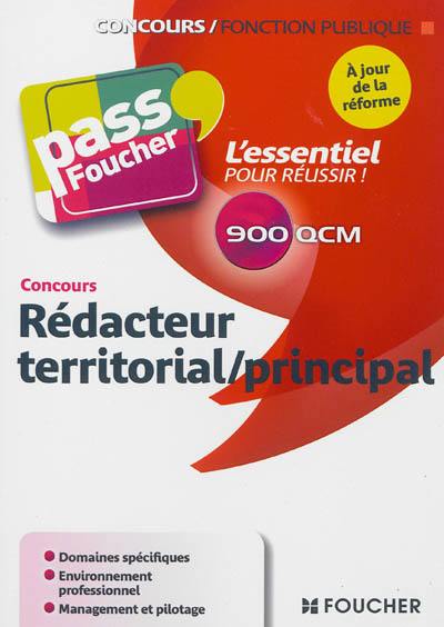 Concours rédacteur territorial, principal