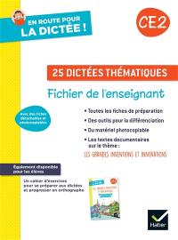 25 dictées thématiques, CE2 : fichier de l'enseignant