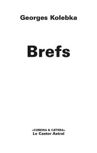 Brefs : récits