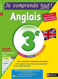 Je comprends tout ! Anglais 3e, 14-15 ans : nouveau programme