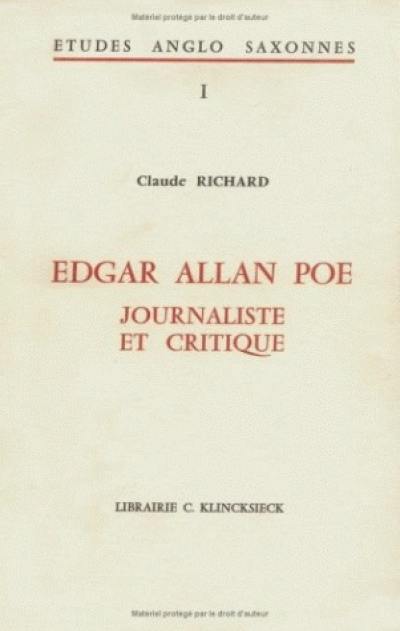 Edgar Allan Poe : Journaliste et critique