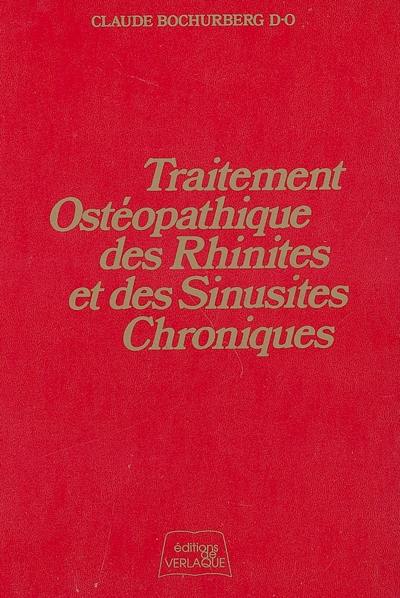 Traitement ostéopathique des rhinites et des sinusites chroniques