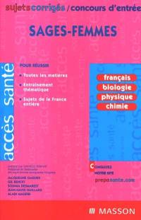 Concours d'entrée sages-femmes : sujets corrigés