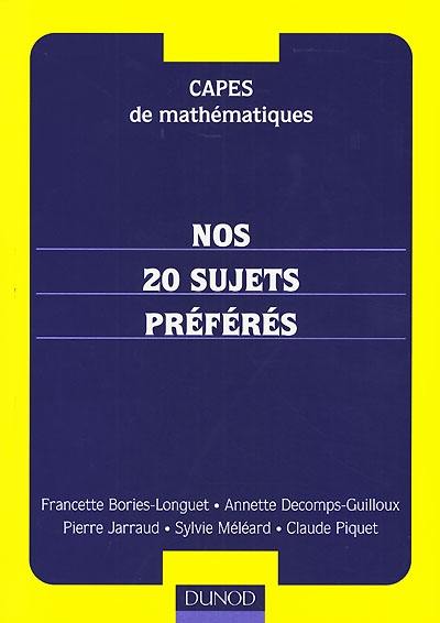 Capes de mathématiques : nos 20 sujets préférés