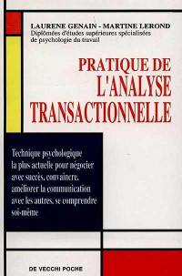 Pratique de l'analyse transactionnelle