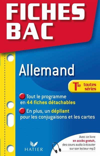 Allemand, Tle toutes séries