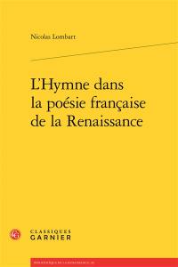 L'hymne dans la poésie française de la Renaissance