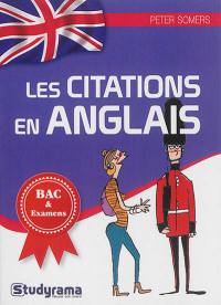 Les citations en anglais : bac & examens