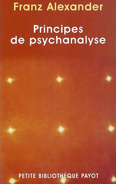 Principes de psychanalyse