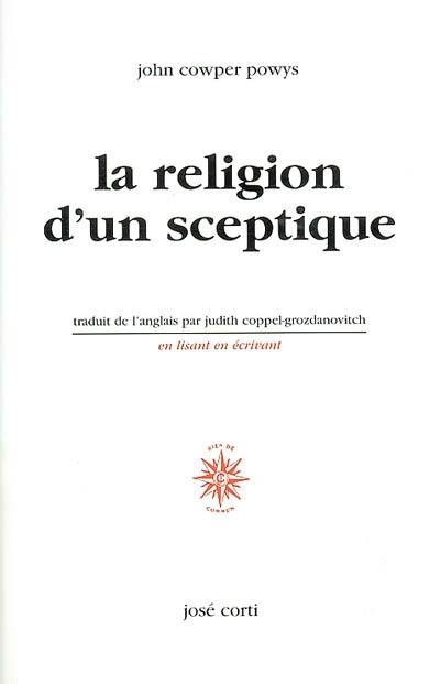 La religion d'un sceptique. Anatole France