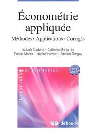 Econométrie appliquée : méthodes, applications, corrigés