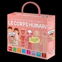 Le corps humain : colle les stickers, colorie et complète le livre !