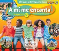 A mi me encanta !, 5e, A1-A2 espagnol LV2 : nouveau programme cycle 4 : coffret CD-DVD classe