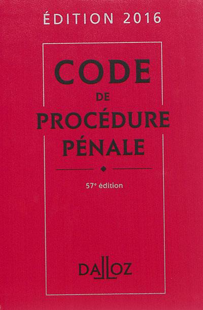 Code de procédure pénale 2016