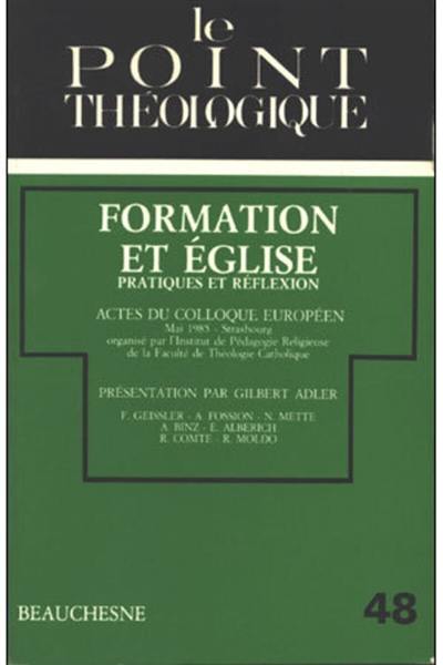 Formation et Eglise : pratiques et réflexion : actes