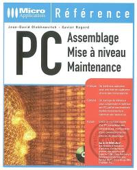 PC assemblage, mise à niveau, maintenance, dépannage