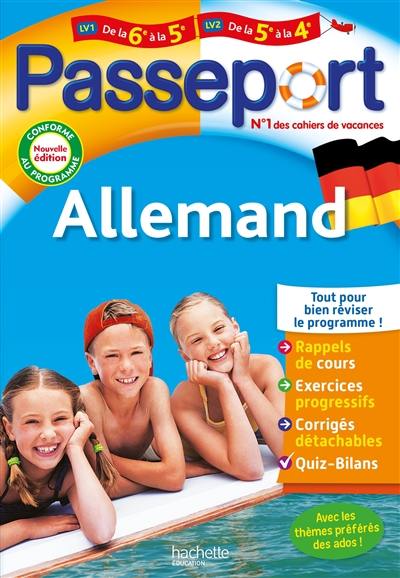 Passeport allemand LV1 de la 6e à la 5e, LV2 de la 5e à la 4e : conforme au programme