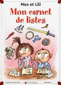 Max et Lili : mon carnet de listes