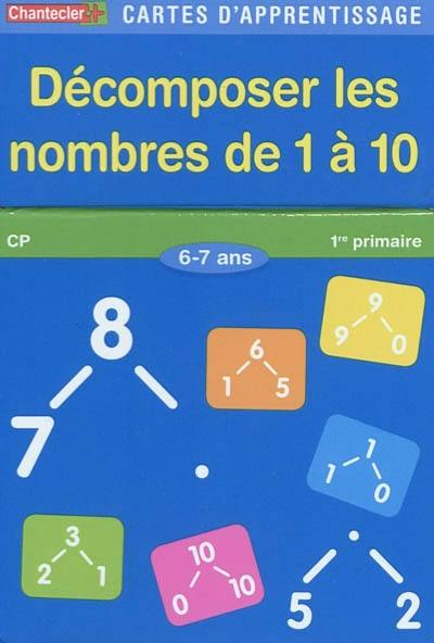 Décomposer les nombres de 1 à 10 : CP, 1re primaire, 6-7 ans Décomposer les nombres de 1 à 10 : CP, 1re primaire, 6-7 ans