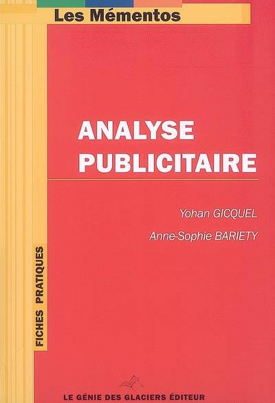 Analyse publicitaire : fiches pratiques