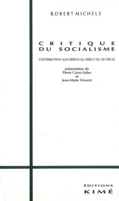 Critique du socialisme : contribution aux débats au début du XXe siècle