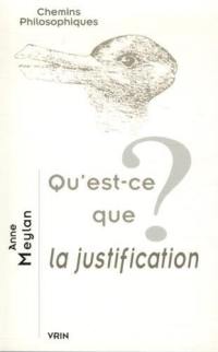 Qu'est-ce que la justification ?